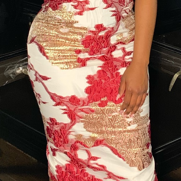 ❣️Lace Brocade Dress❣️ - Picture 6 of 7